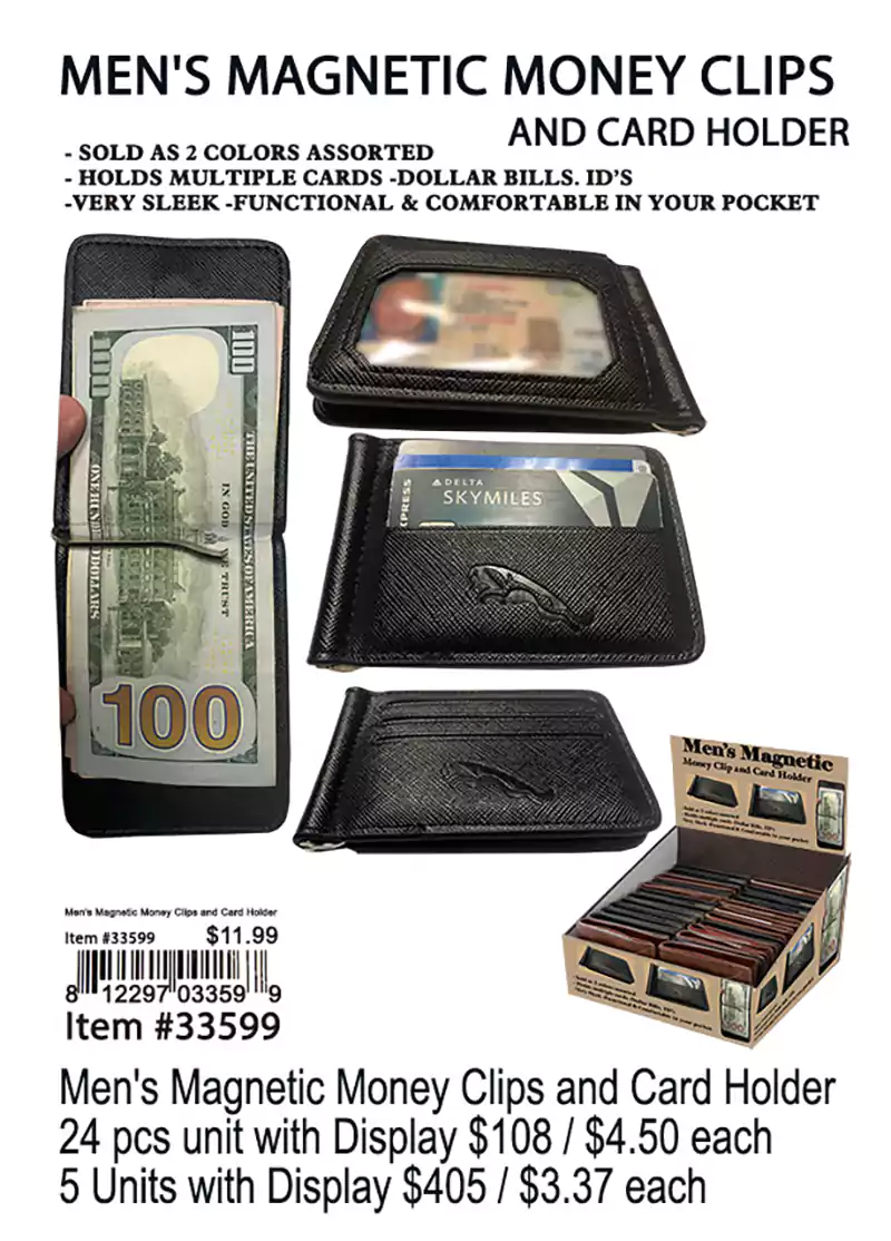 Men Magnetic Money Clips and Card Holder